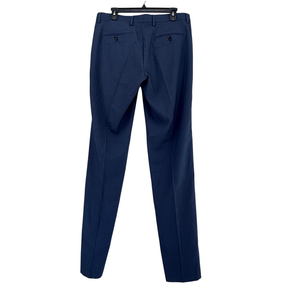 Soul of London Navy Blue Slim Fit Dress Pants CAD 34R raw hem - Picture 4 of 5